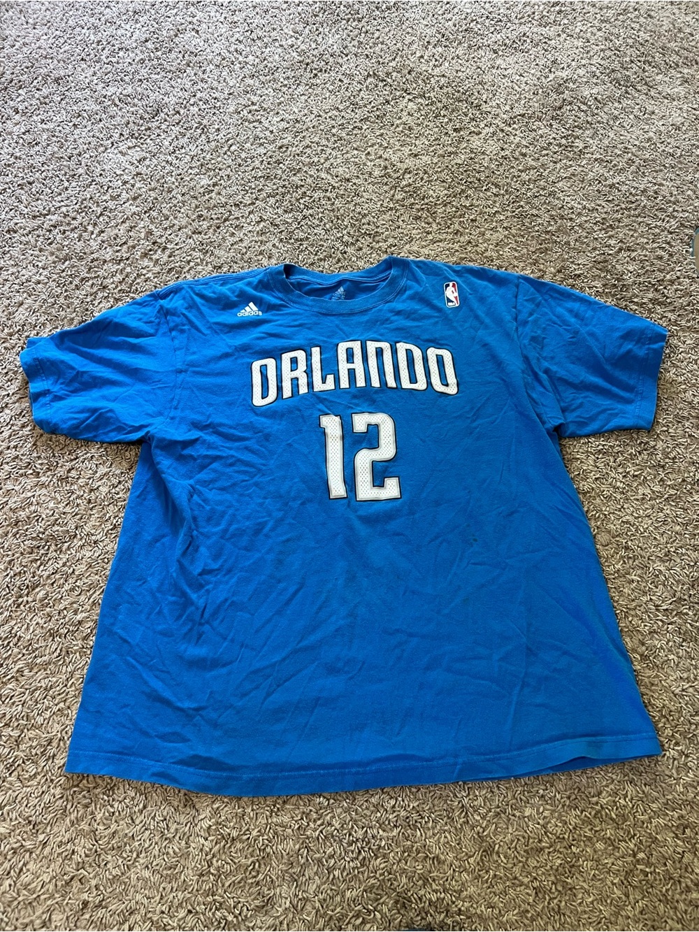 adidas Orlando Blue #12 Men’s Basketball Tee Shirt